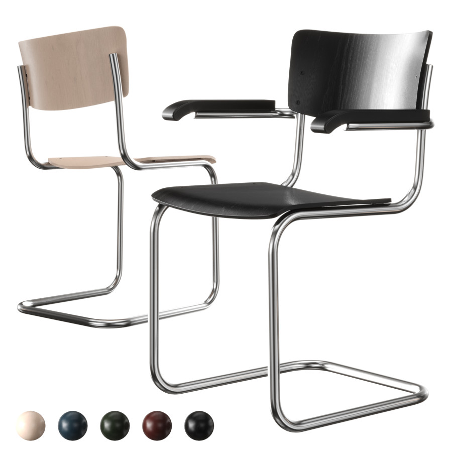 Thonet S 43 Cantiever Chair 3D Model for Corona | CGMood