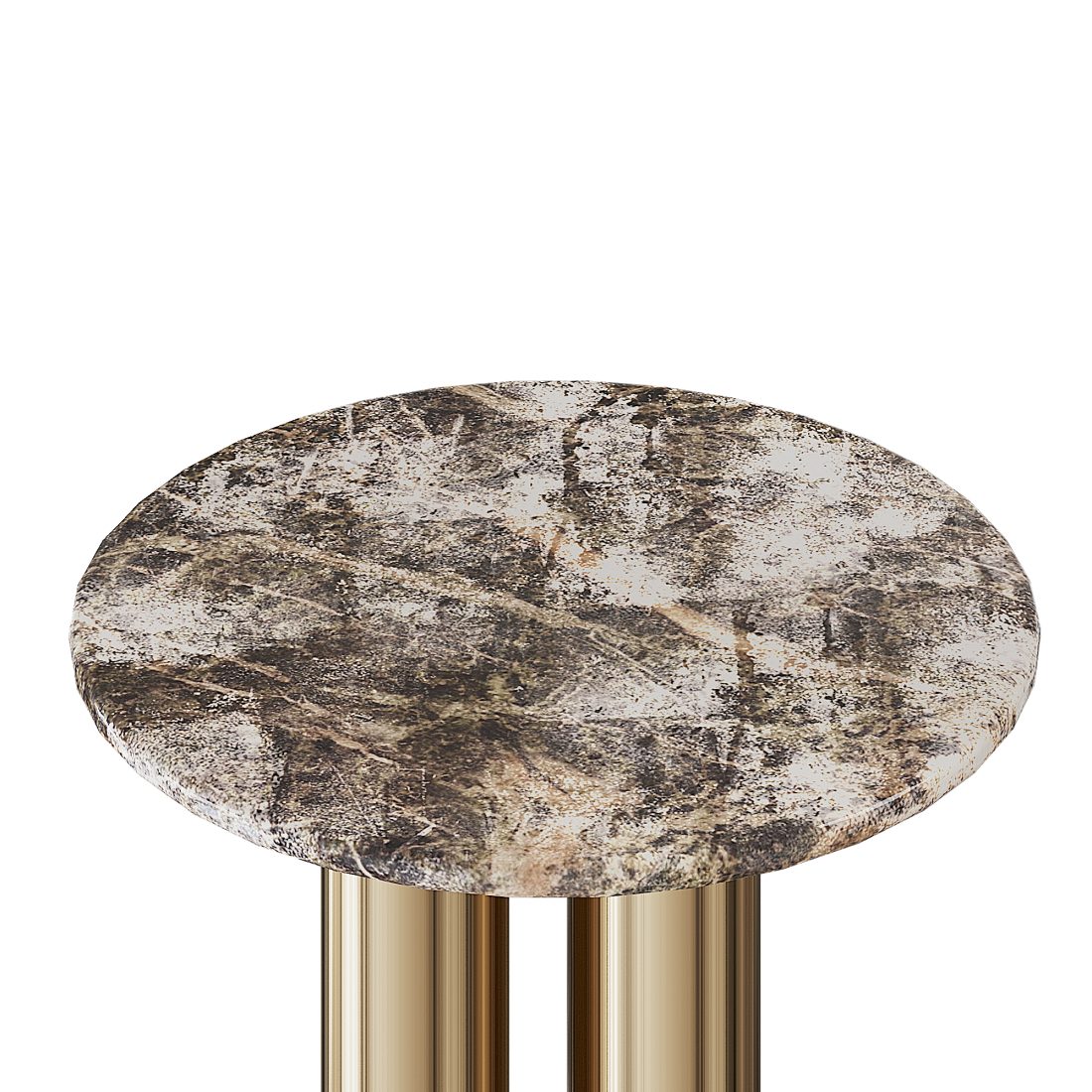 Marble Side Table With Brass 3D Model for Corona | CGMood