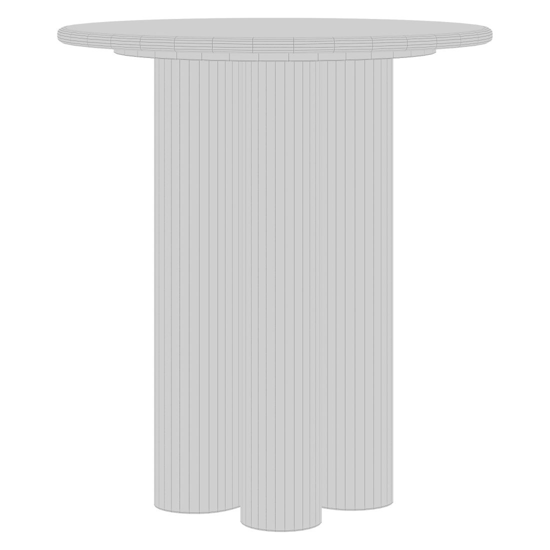 Marble Side Table With Brass 3D Model for Corona | CGMood