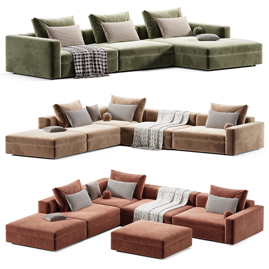 Dune Modular Sofa Poliform 3D Model for Corona | CGMood