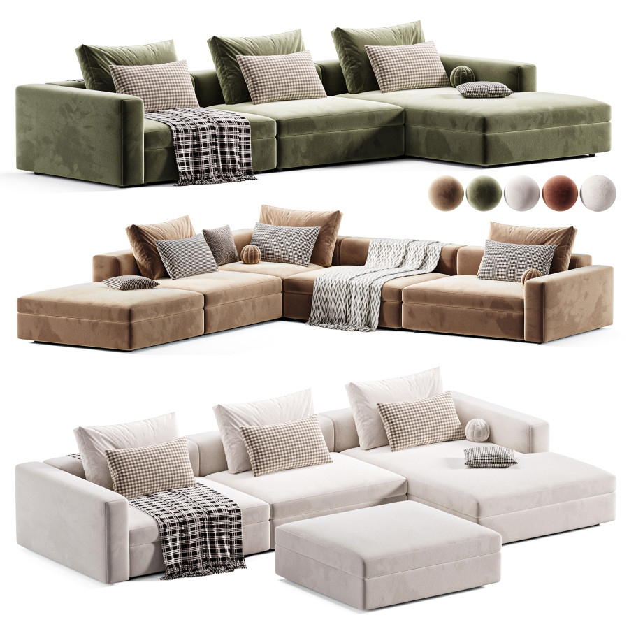 Dune Modular Sofa Poliform 3D Model for Corona | CGMood