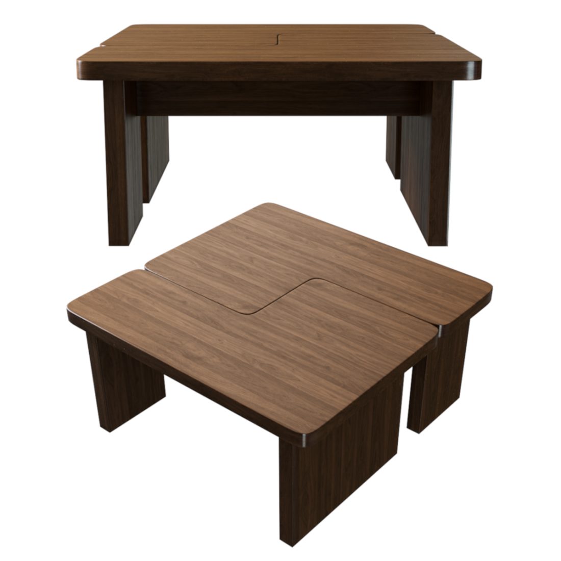 Modern Coffee Table Set 3D Model for Corona | CGMood