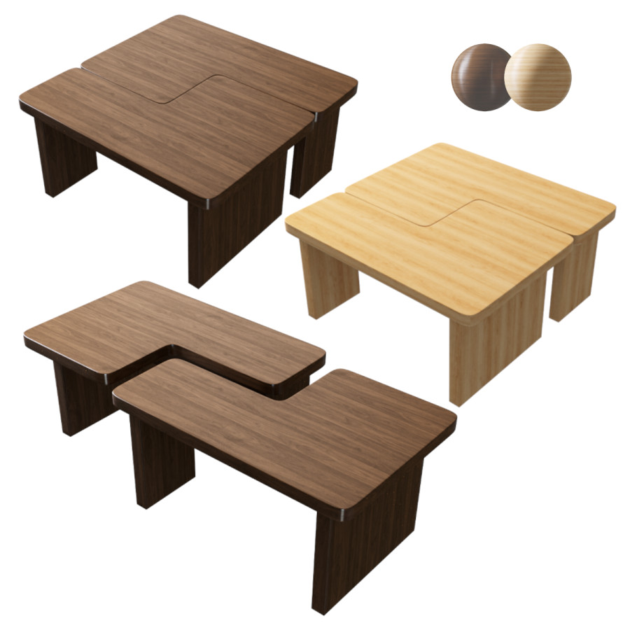 Modern Coffee Table Set 3D Model for Corona | CGMood