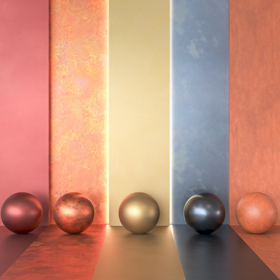 4K De Castelli Corten & Patina Metal Textures PBR by studio no7