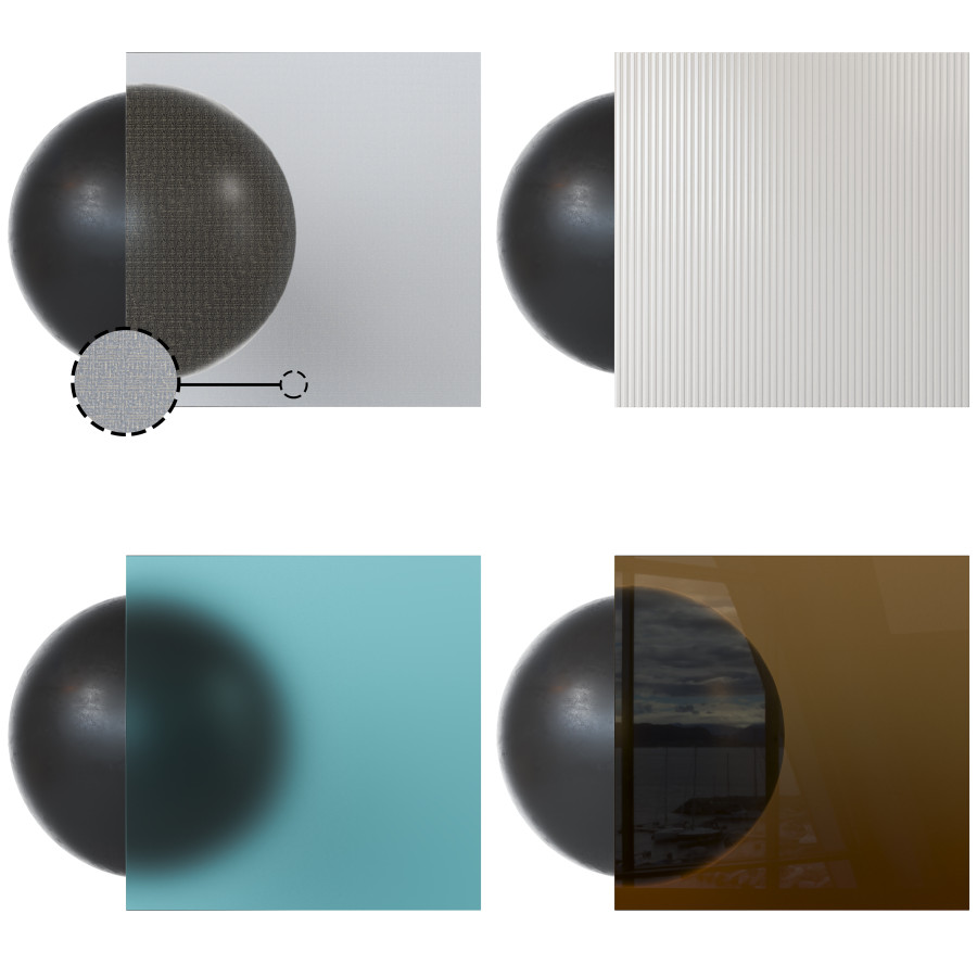 4k rimadesio Diamante Fibra Sahara Glass Materials by studio no7