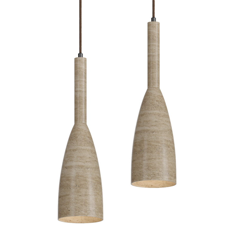 Pendant Lamp Japanese Natural Yellow Stone 02 3D Model for VRay, Corona ...