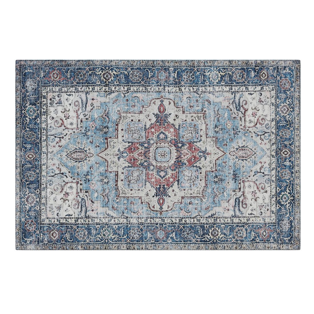 Rug Georgia Oriental Red / Blue Rugvista 3D Model for VRay, Corona | CGMood
