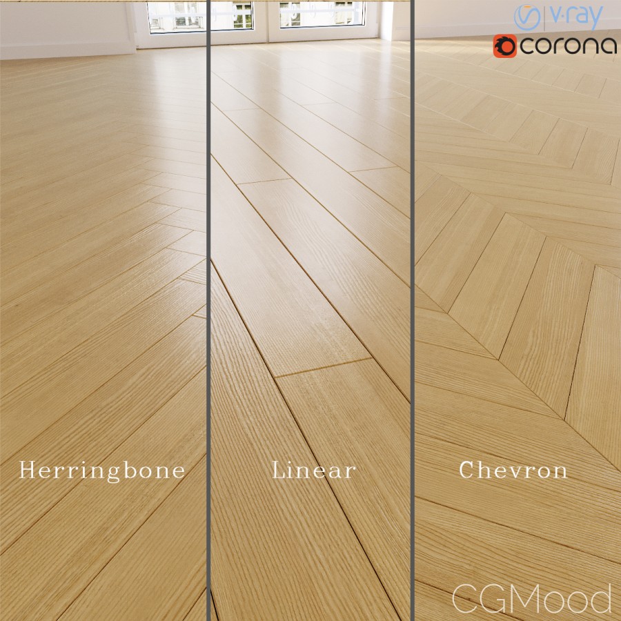 European Ash - 3D Model for VRay, Corona