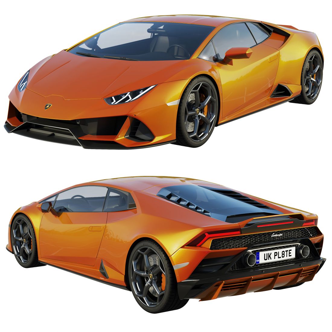 Huracan Evo 2019 3D Model for Corona