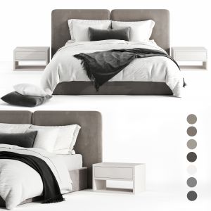 Bed inspired by minotti