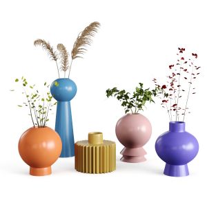 Set Vases-no1- Dei Qi Simple Ceramic Vase