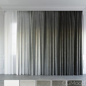 gray gradient curtain