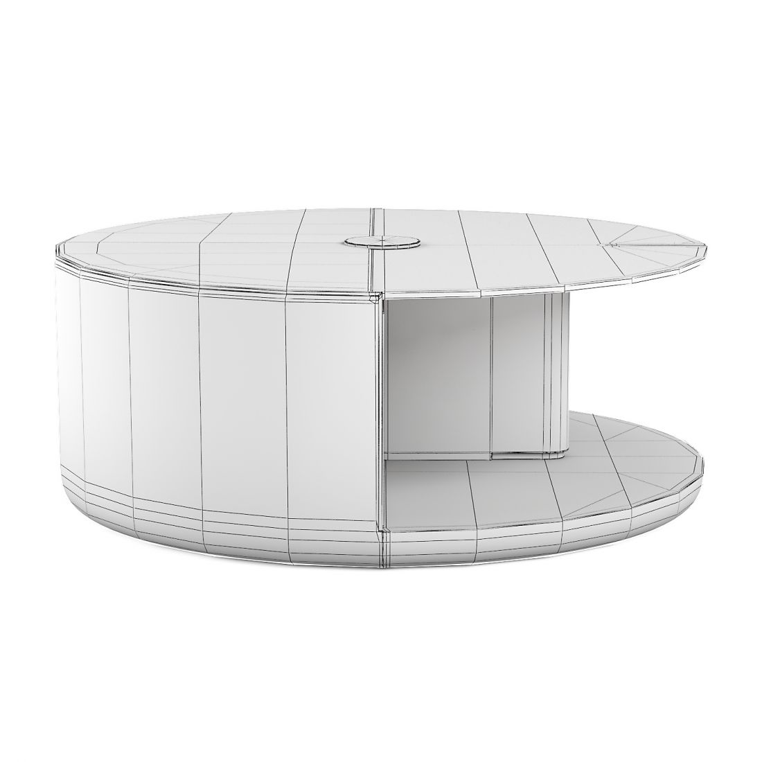 Turri Eclipse Round Coffee Tables - 3D Model for VRay, Corona
