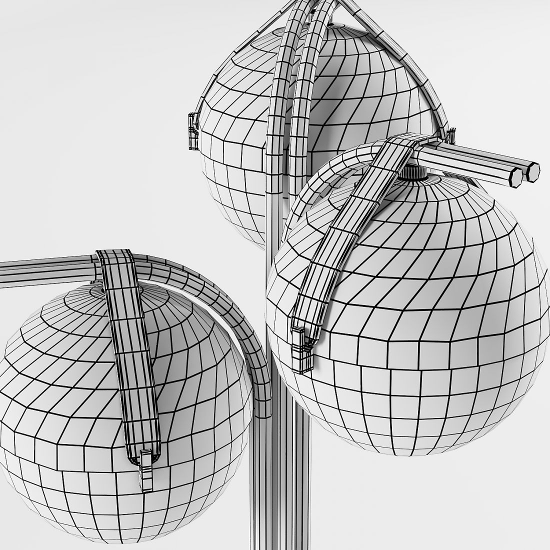 Turri Eclipse Table Lamp - 3D Model for Corona, VRay