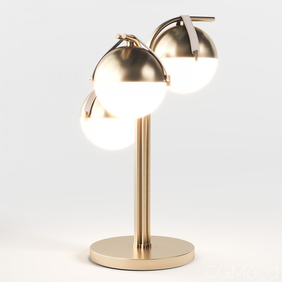 Turri Eclipse Table Lamp - 3D Model for Corona, VRay