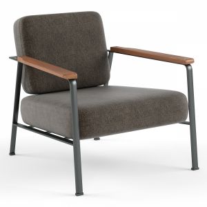 Chair | La Redoute | Zetel In Metaal En Notelaar