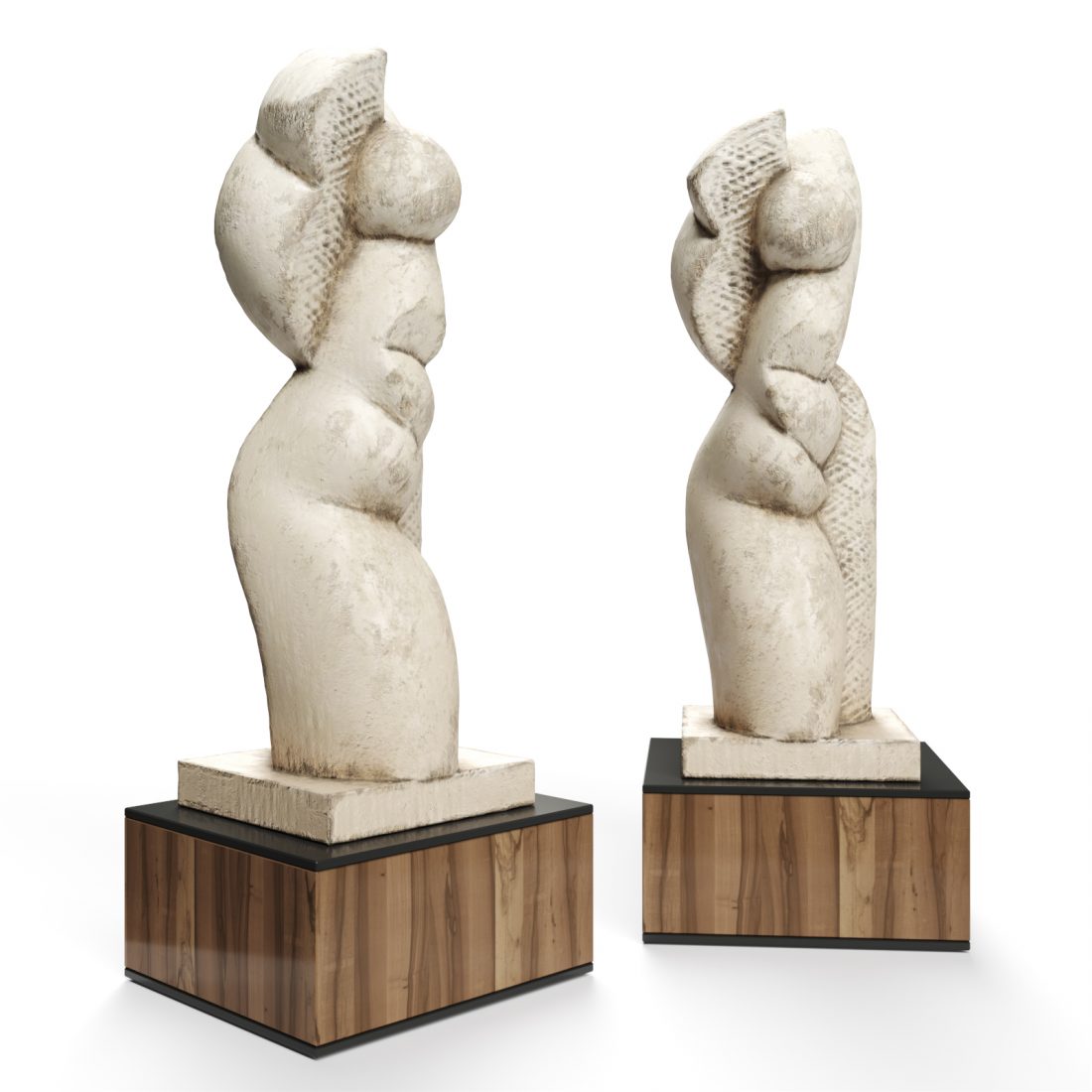 Abstract Plaster Sculptures