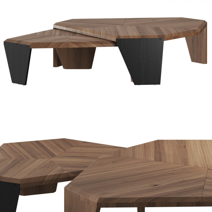 Porada Tortuga Tavolino Coffee Tables 3D Model for VRay, Corona | CGMood