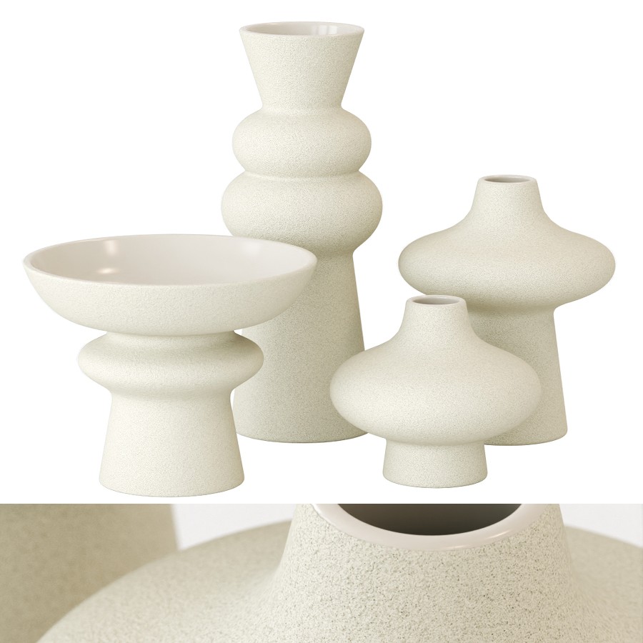 Vase Set 24 3D Model for VRay, Corona | CGMood