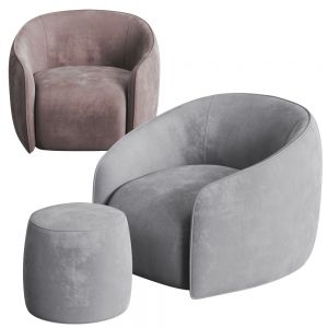 My Home Collection Baloo Armchair And Pouf