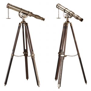 Antique Tripod Telescope