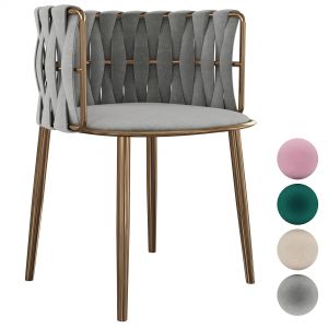 Homary-light Gray Nordic Accent Chair