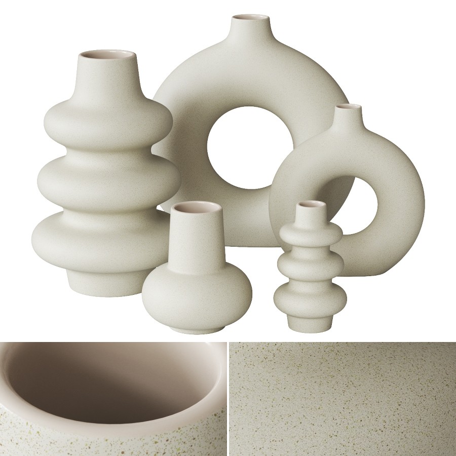 Vase Set 26 3D Model for VRay, Corona | CGMood