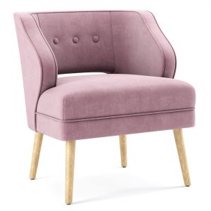 Mariposa Mid Century Velvet Accent Chair