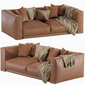 Ditre Italia Buble Leather Sofa 2 Seather