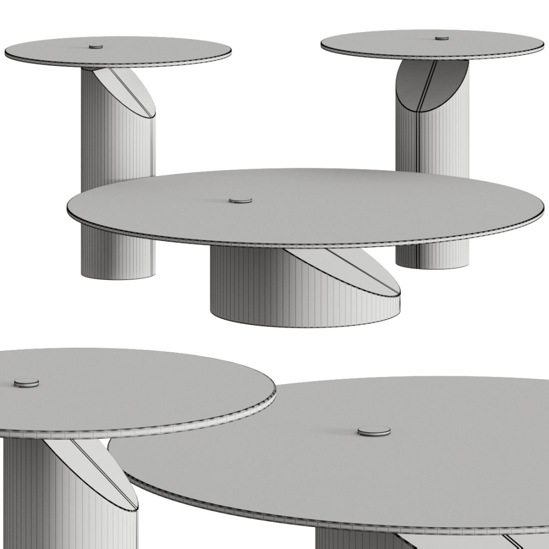 Baxter Ziggy Coffee & Side Tables 3D Model for VRay, Corona | CGMood