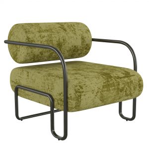 Homary-Green Contemporary Leath-Aire Chair