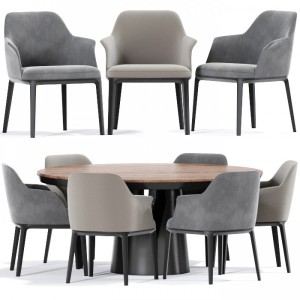 Poliform Dining Chair And Table