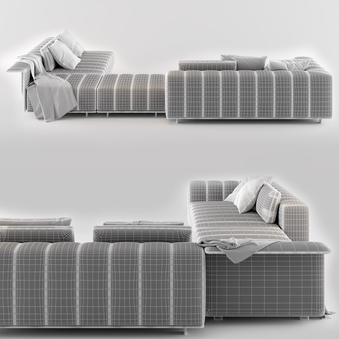 Freeman Seating System Sofa 04 3D Model for VRay | CGMood