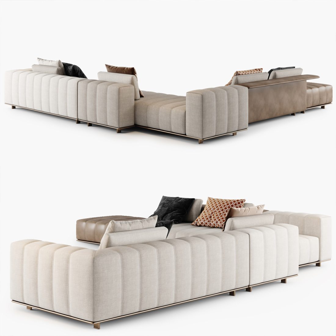 Freeman Seating System Sofa 05 3D Model for VRay | CGMood