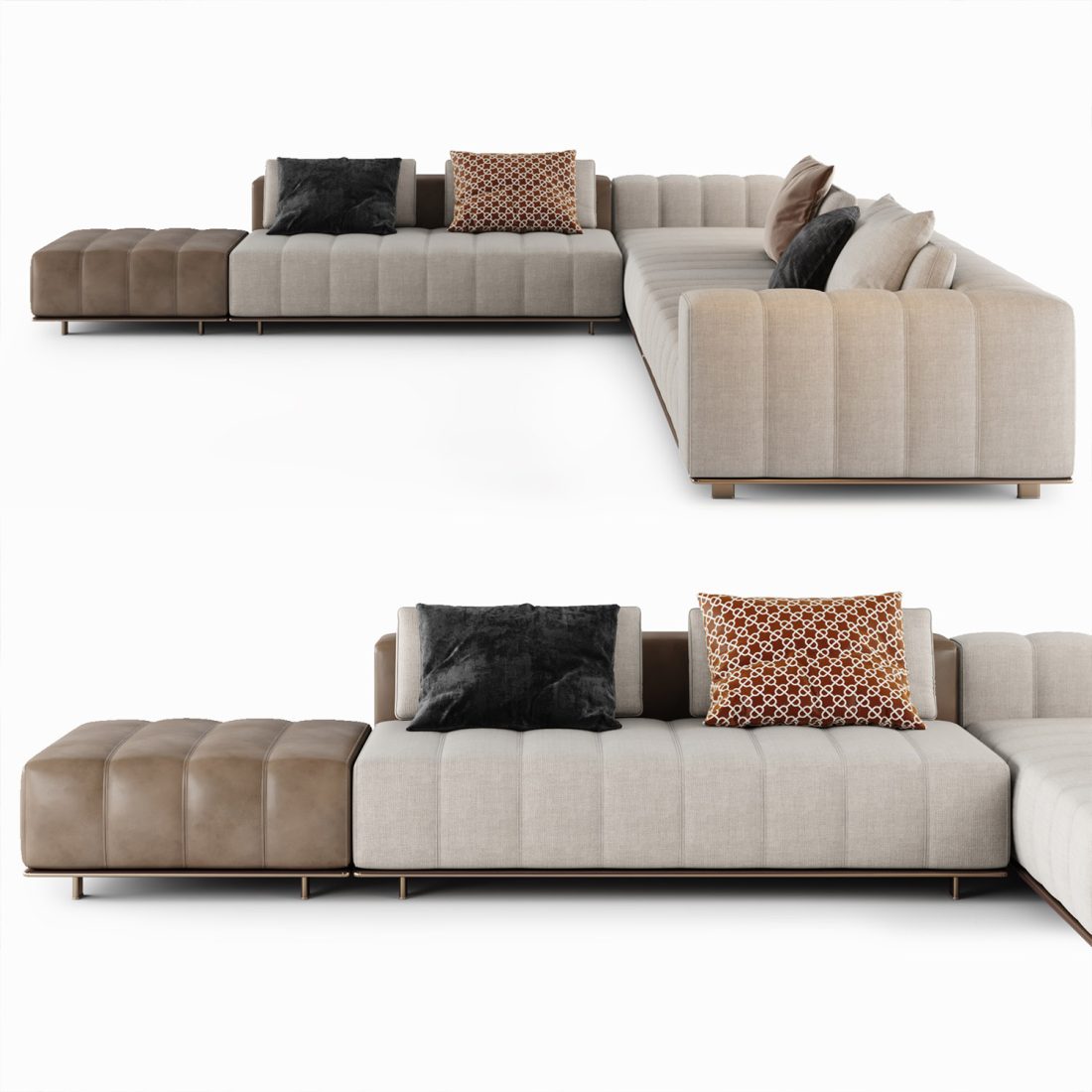 Freeman Seating System Sofa 05 3D Model for VRay | CGMood