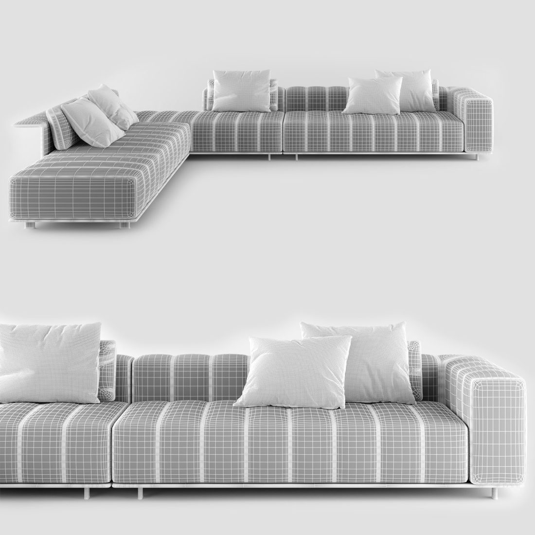 Freeman Seating System Sofa 05 3D Model for VRay | CGMood