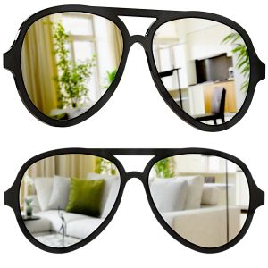 Beautiful Decorative Sunglasses Shape Wall Mirror