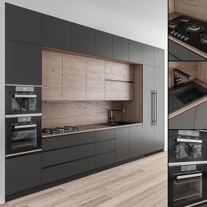 Kitchen Modern - Wood And Black 49