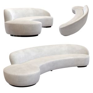 Vladimir Kagan Curved Sofa For Directional