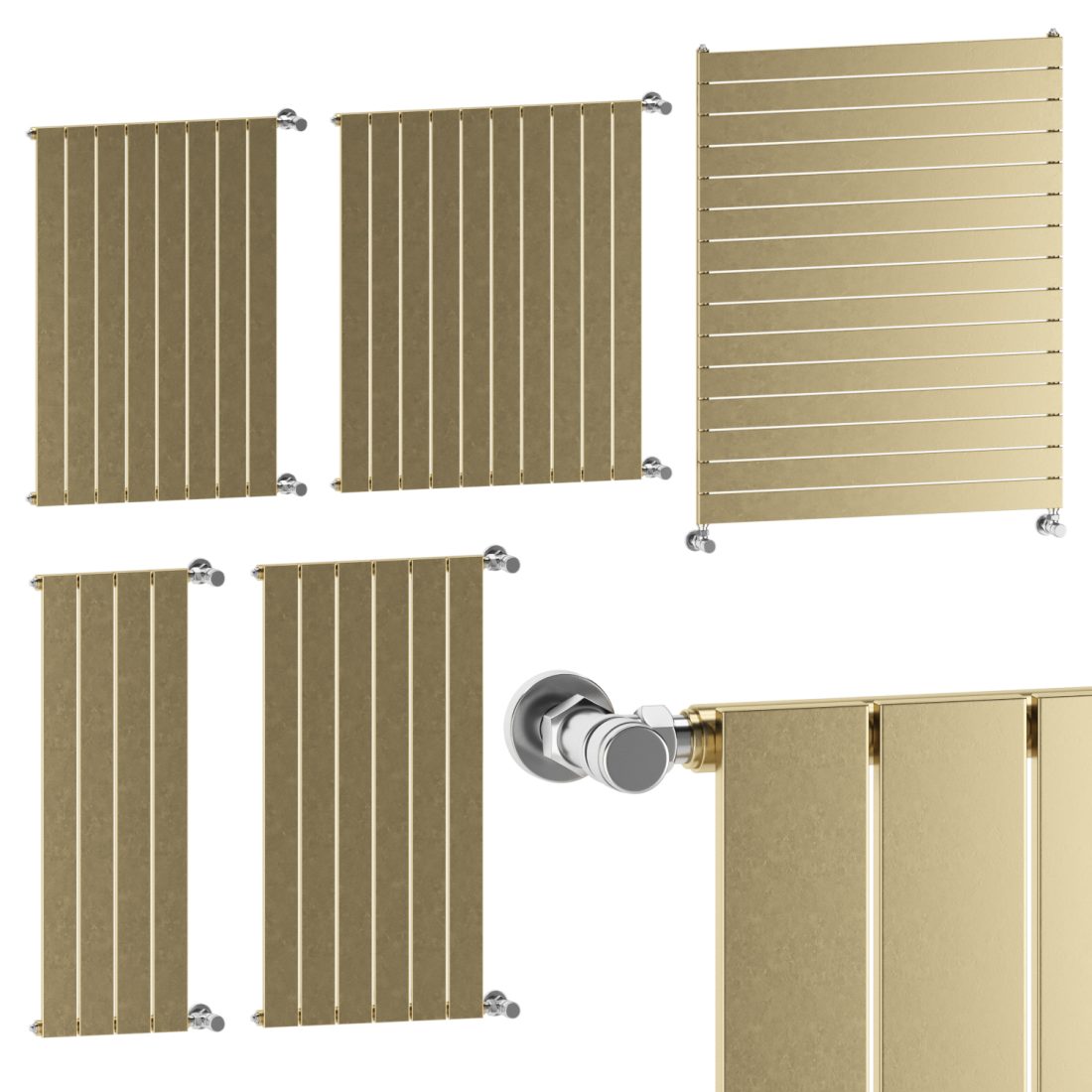 Radiators Scirocco Collection Sand 3D Model for VRay, Corona | CGMood