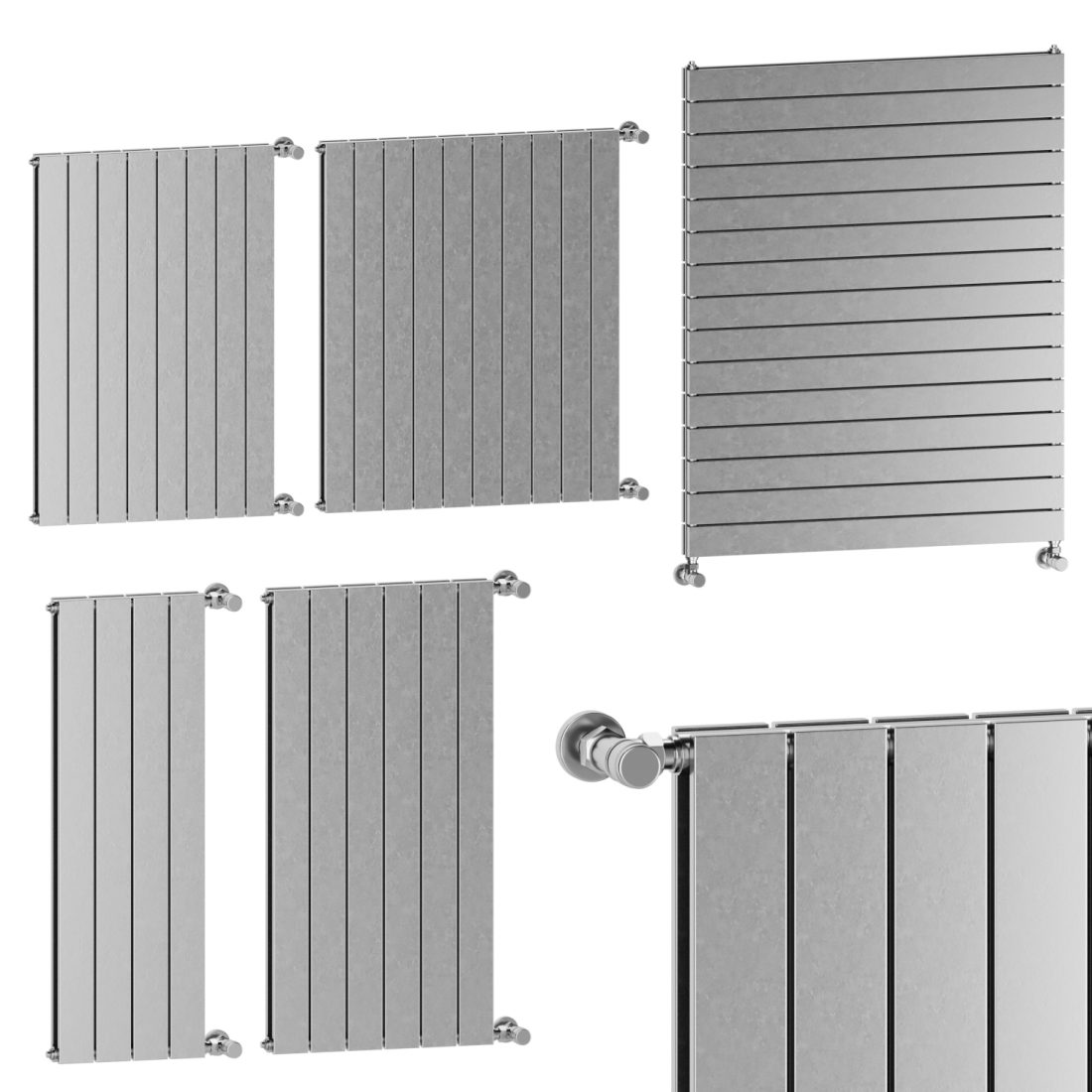 Sand Radiator Radiators Scirocco Collection Sand Set 2 - 3D Model for Corona, VRay