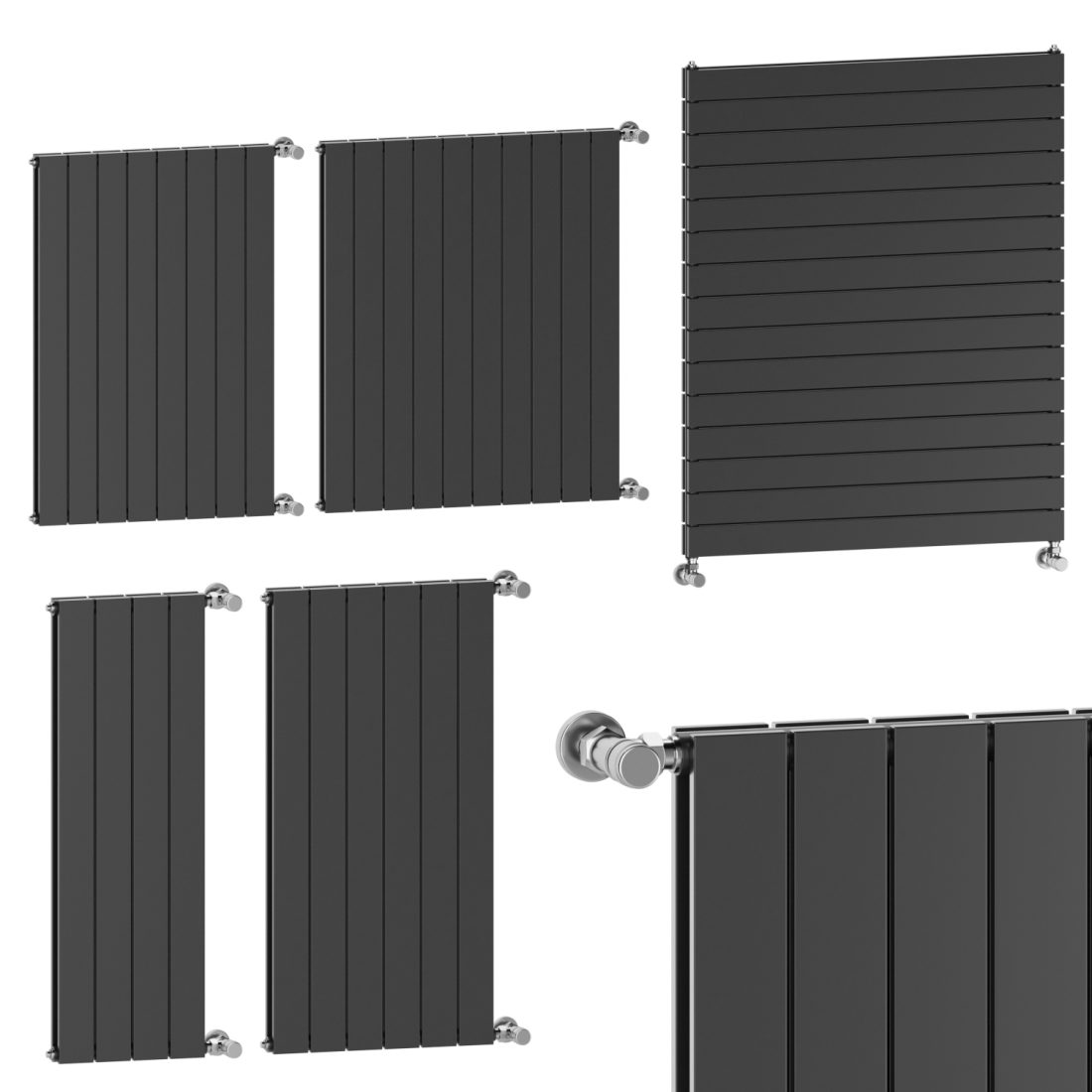 Sand Radiator Radiators Scirocco Collection Sand Set 2 - 3D Model for Corona, VRay