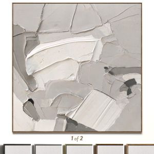 Plaster Two Square Photo Frames 48