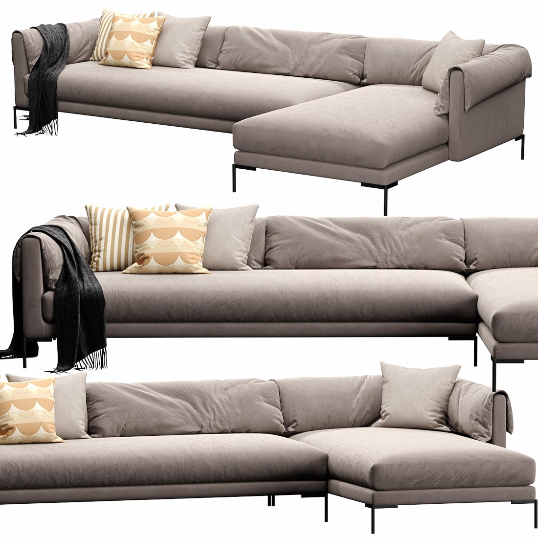 Ditre Italia Drop Chaise Lounge - 3D Model for VRay, Corona