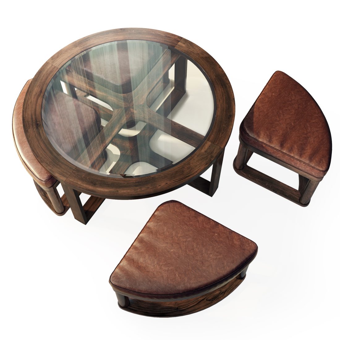 Round Coffee Table Hannery By Ashley - 3D Model for VRay, Corona