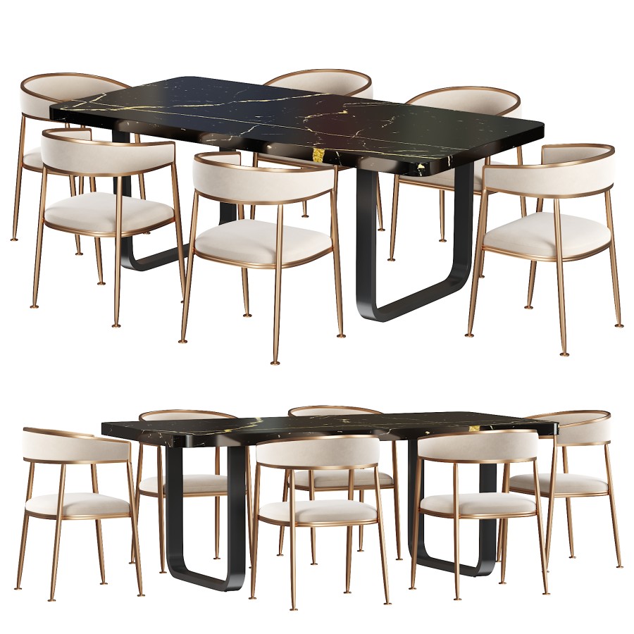 Valini Nordic Accent & Eat Play Table - 3D Model for Corona