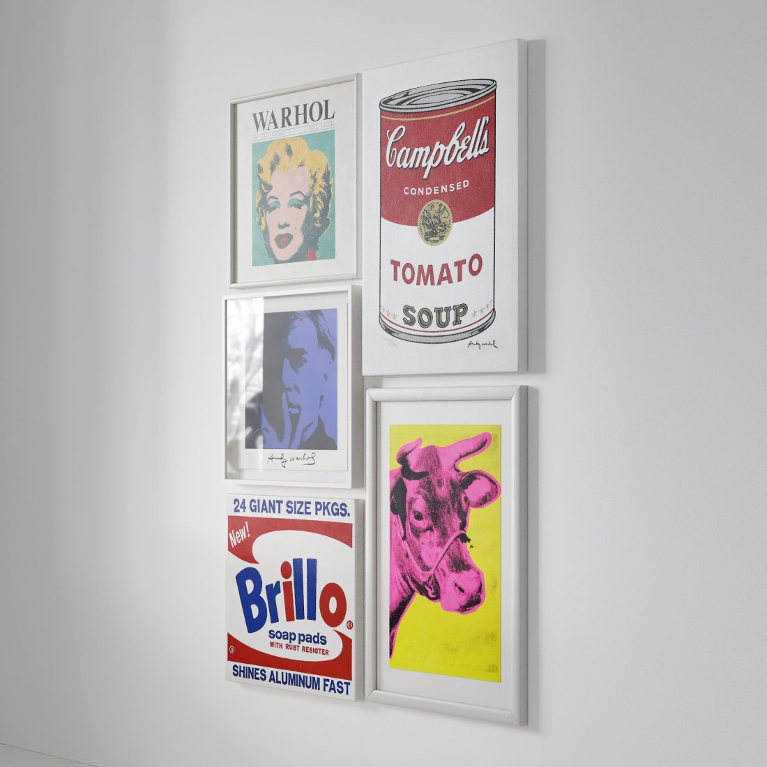 Painting Set / Andy Warhol 3D Model for VRay, Corona | CGMood