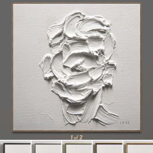 Plaster Two Square Photo Frames 62