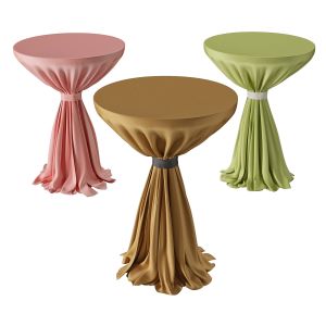 Cocktail Table With Tablecloth