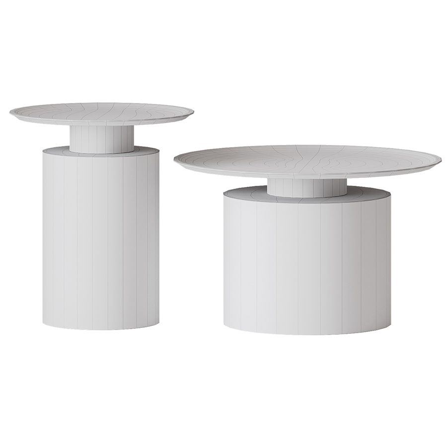 Set Of Pillar Table By 101 Copenhagen 3D Model for VRay, Corona | CGMood